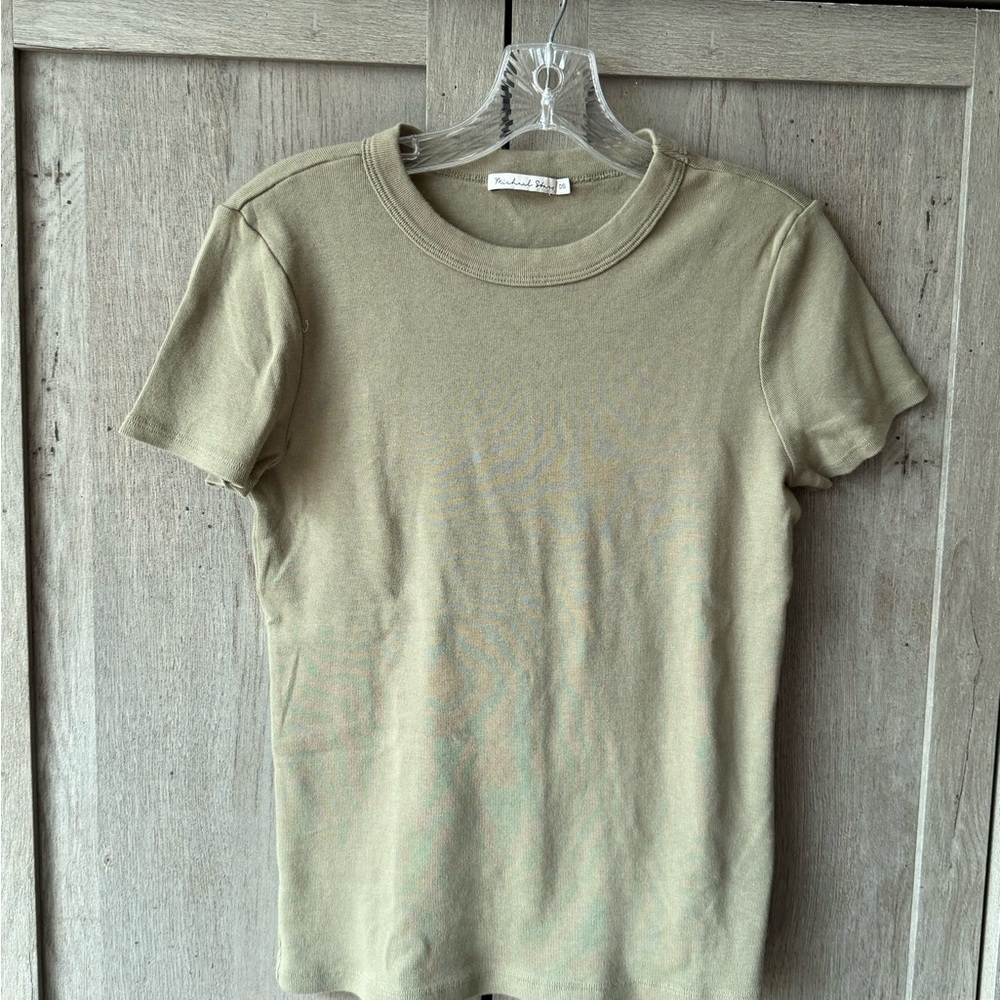 Michael Stars Olive Short Sleeve Crewneck Tee